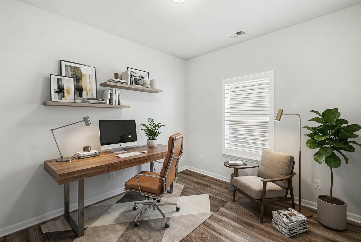 2932 Timewinder Way Columbia, TN 38401 - Photo 28 of 37 a view of a workspace with furniture and a potted plant