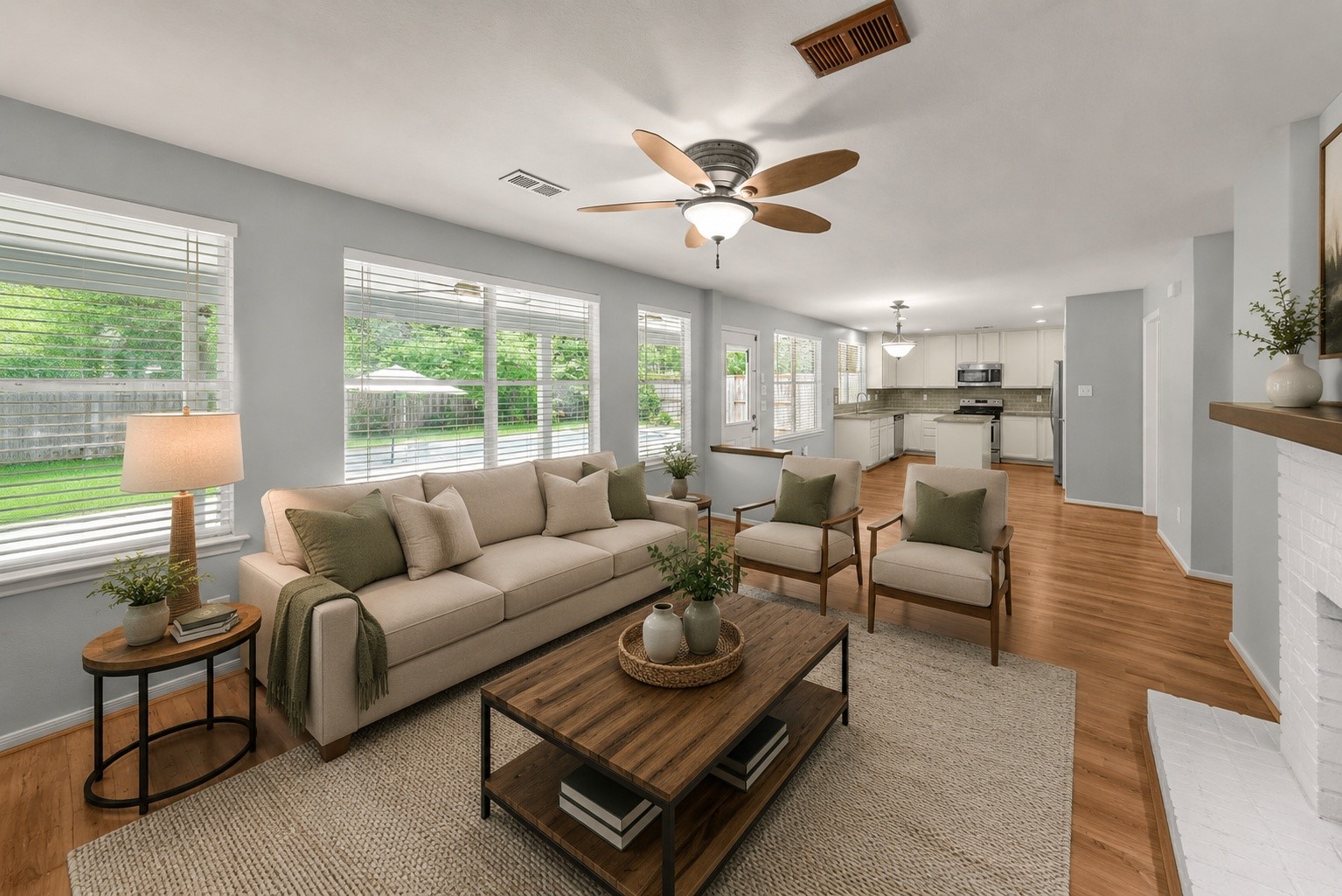 22 East New Avery Place Spring, TX 77382 - Photo 10 of 46 Rendered Livingroom downstairs