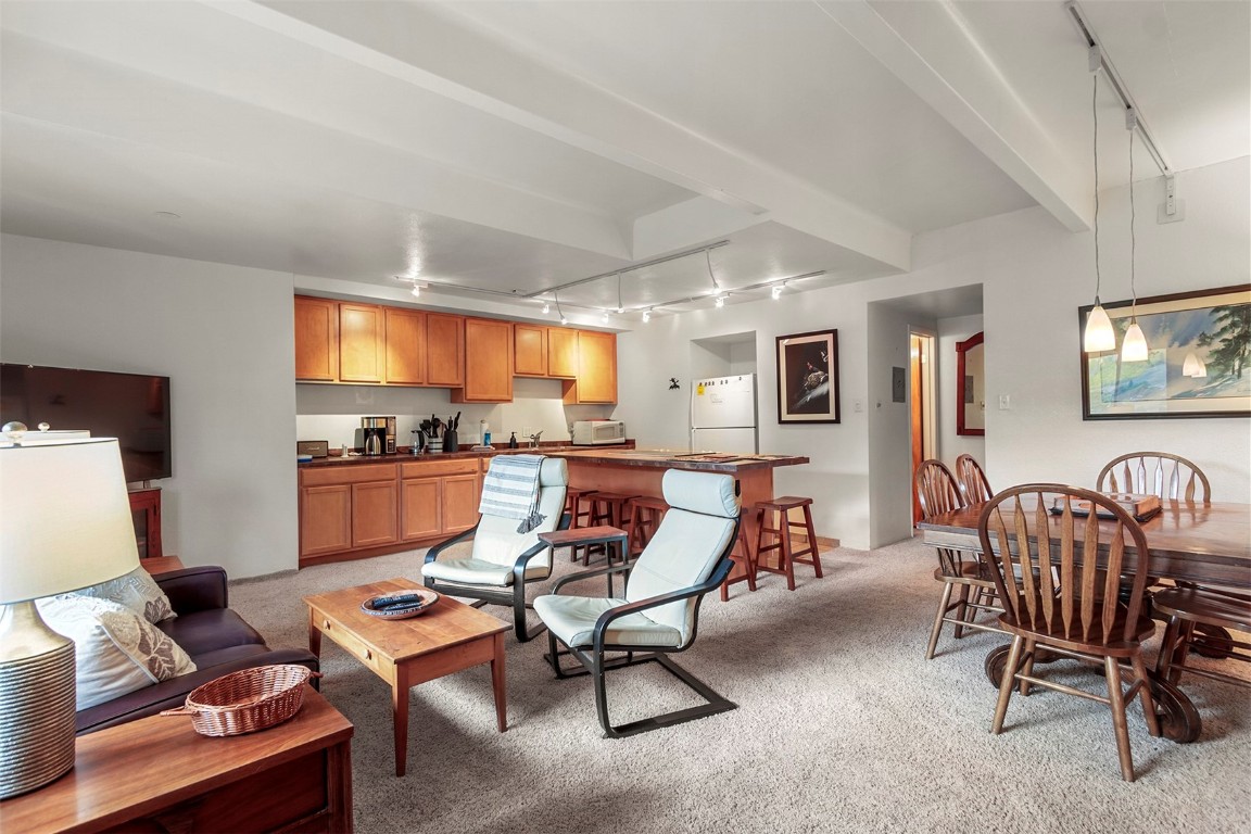 370 La Bonte Street, Unit F Dillon, CO 80435 - Photo 7 of 30 a living room with furniture kitchen view and a window