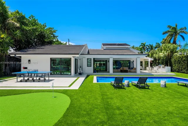 a view of a house with a swimming pool