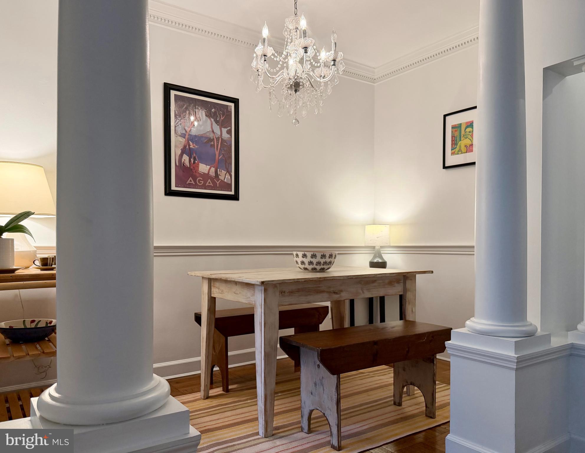 2500 Q Street Northwest, Unit 307 Washington, DC 20007 - Photo 8 of 16 Timeless dining room for sharing meals w/ friends.