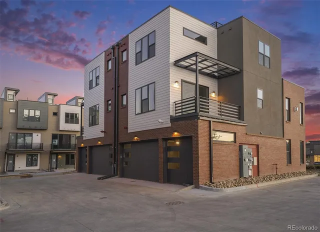 a front view of a building