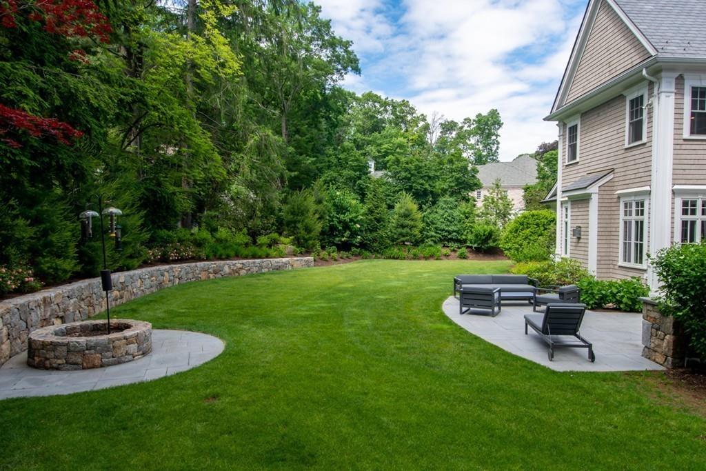 49 Bristol Road Wellesley, MA 02481 - Photo 27 of 30 a view of a garden with patio