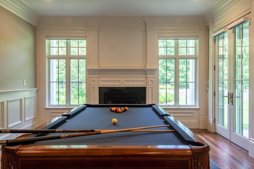 49 Bristol Road Wellesley, MA 02481 - Photo 9 of 30 a room with furniture pool table and a fireplace