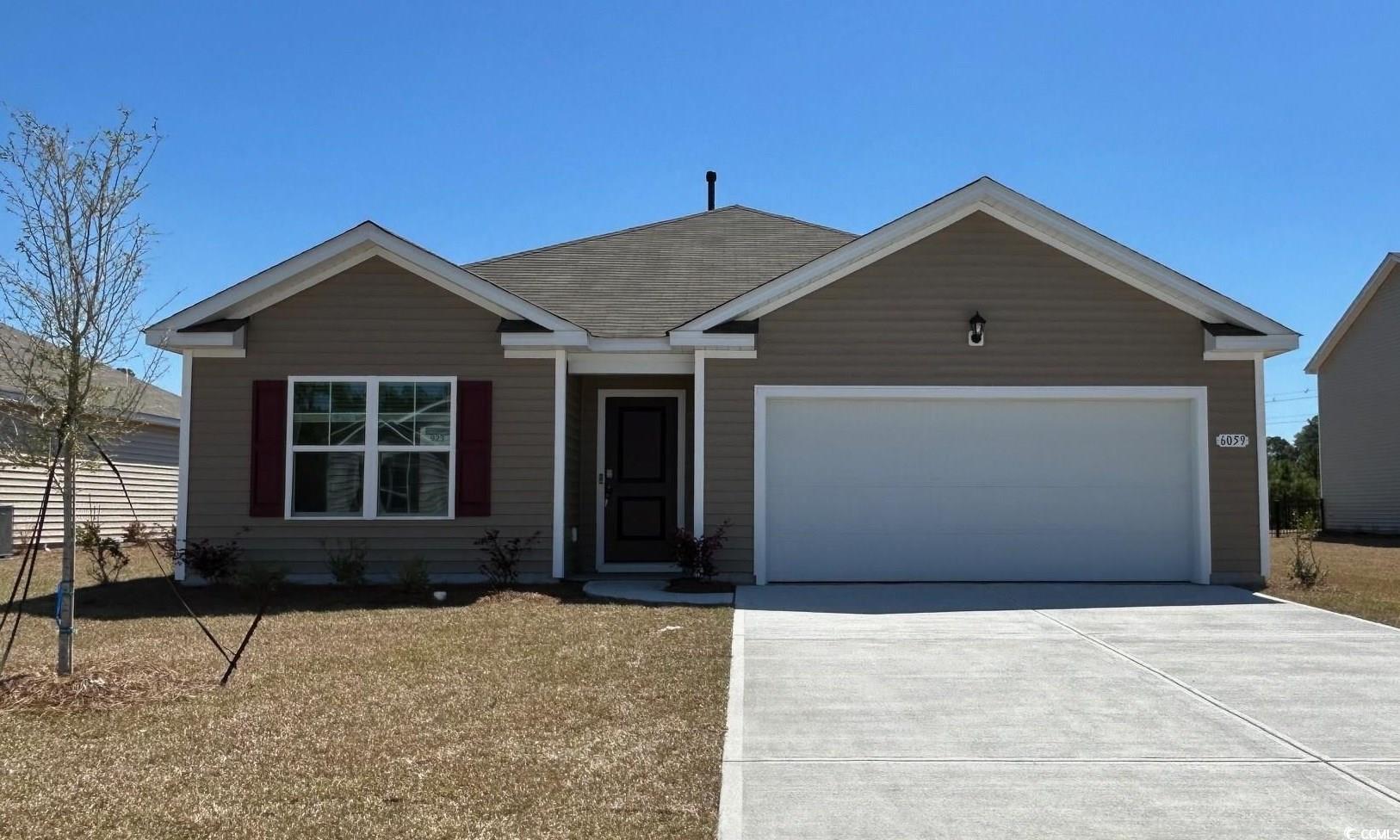6059 Fuller Rdg Court Conway, SC 29526 - Photo 1 of 23 Ranch-style house with a garage, concrete driveway