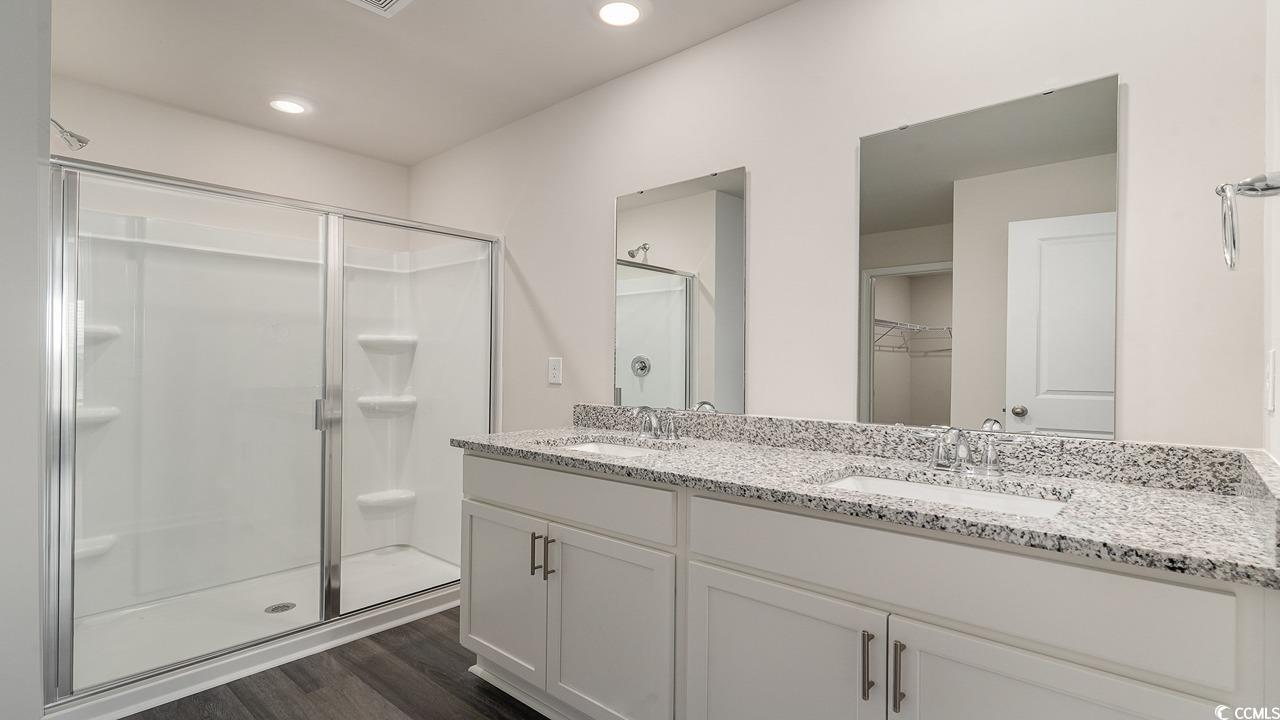 6059 Fuller Rdg Court Conway, SC 29526 - Photo 14 of 23 Bathroom featuring vanity, a shower with door, and