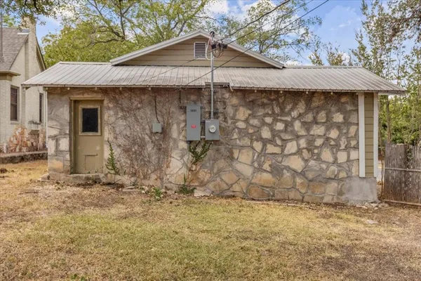 a backyard of a house