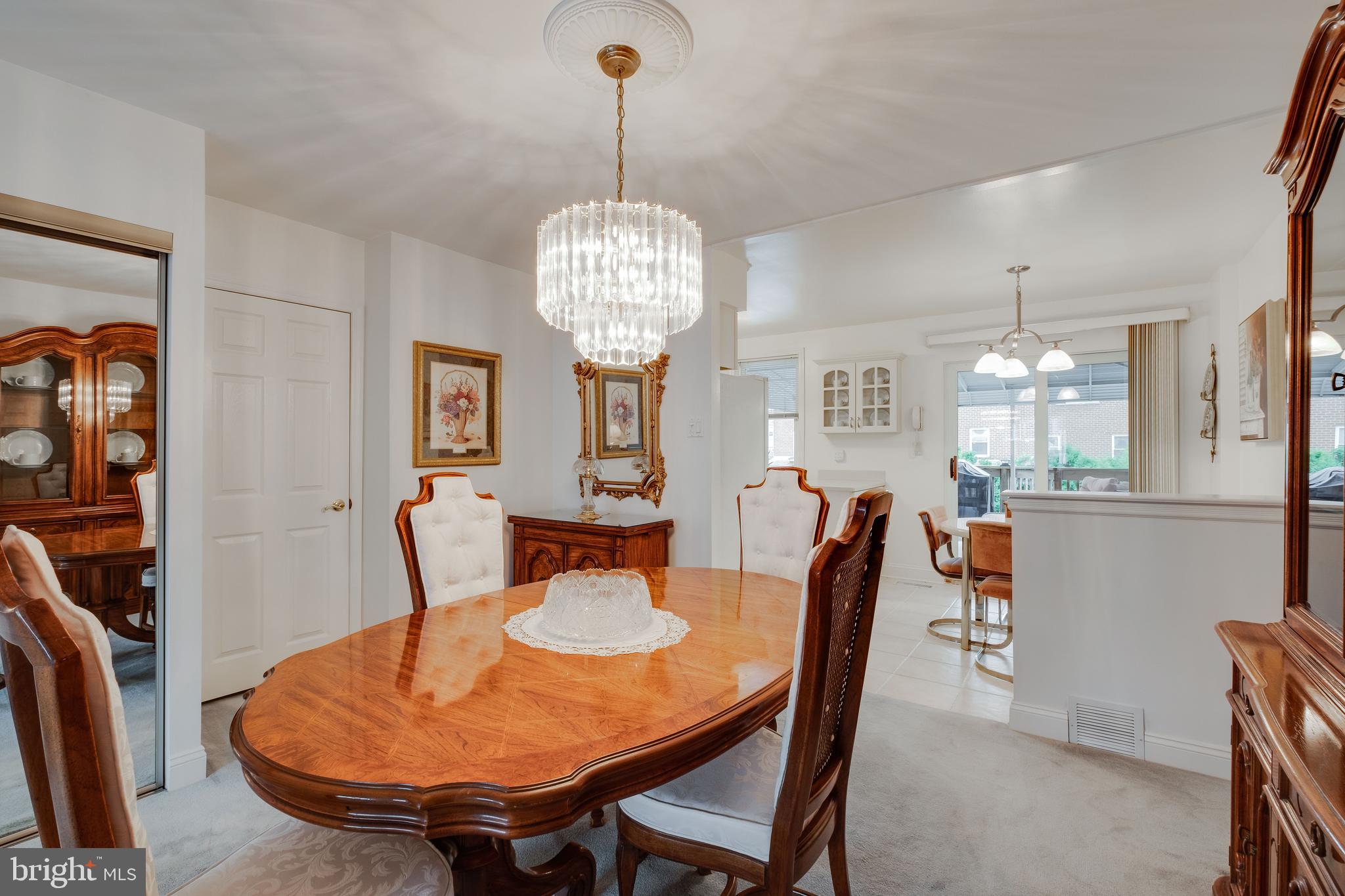 10729 Philcrest Road Philadelphia, PA 19154 - Photo 7 of 32 Full Dining Room, and the Chandelier is included