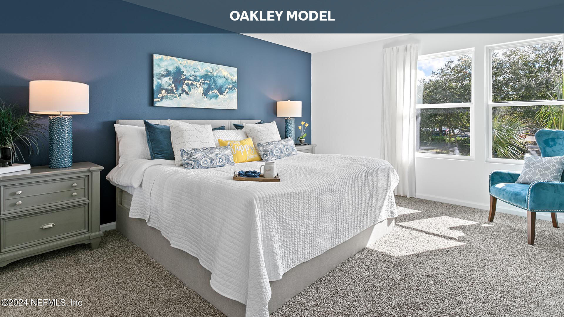 9249 Stony Brook Road Jacksonville, FL 32256 - Photo 10 of 34 a bed sitting in a bedroom next to a window