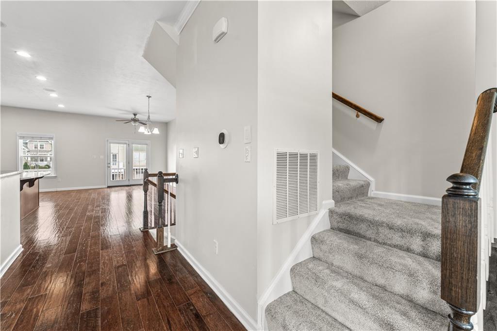 818 Oneida Circle Mars, PA 16046 - Photo 20 of 45 a view of entryway and hall with wooden floor