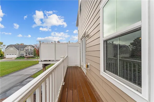 a view of balcony with couch