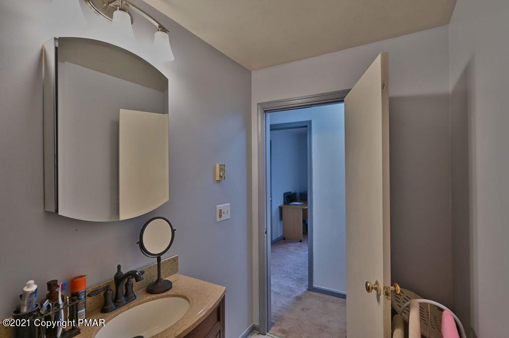 273 Devils Hole Road Cresco, PA 18326 - Photo 30 of 59 a bathroom with a sink and a mirror