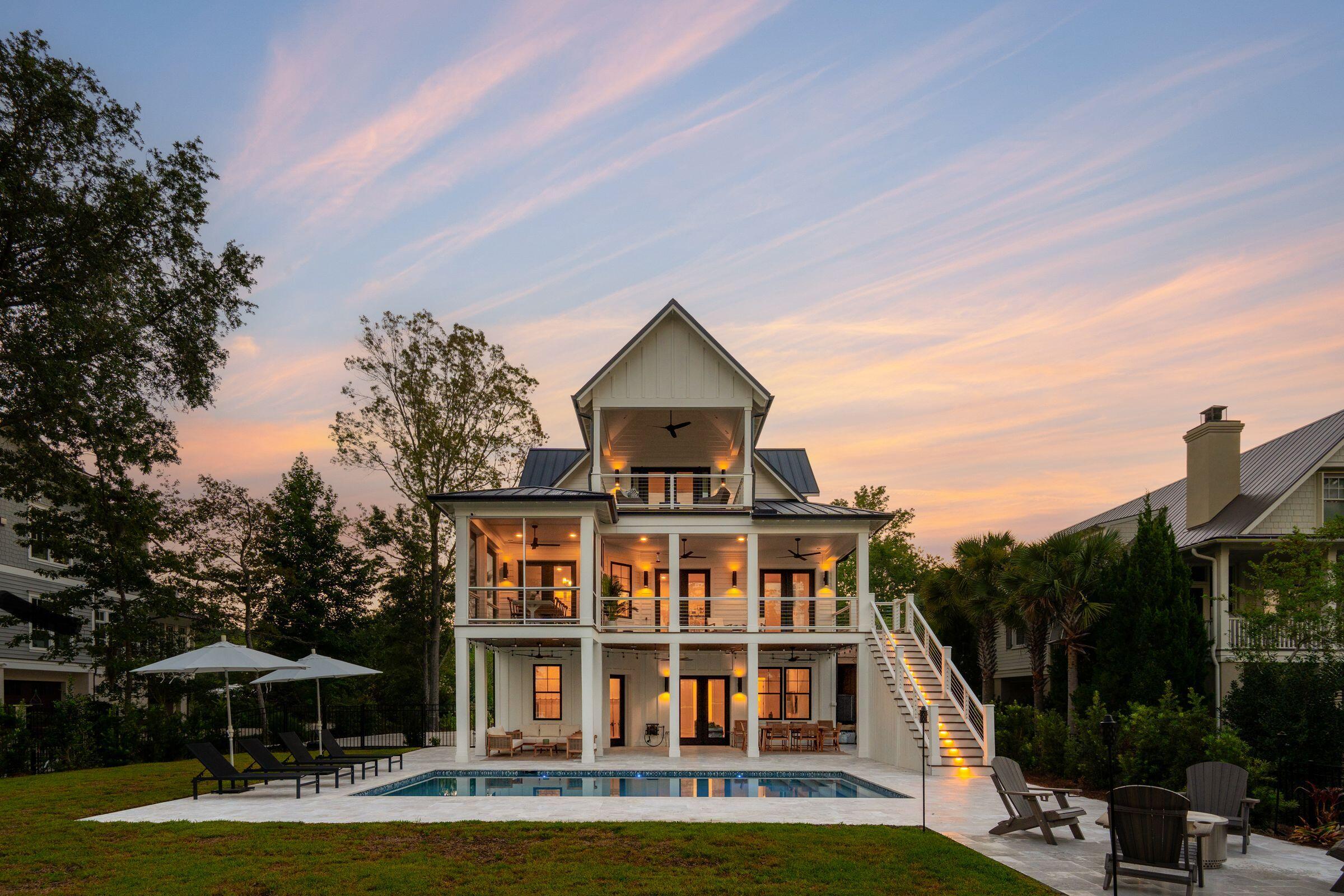 4684 Cedar Island Court Awendaw, SC 29429 - Photo 60 of 62 Twilight Back