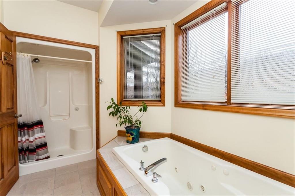 2572 Wexford Run Road Wexford, PA 15090 - Photo 17 of 25 Another view of the whirlpool tub as well as the large shower.