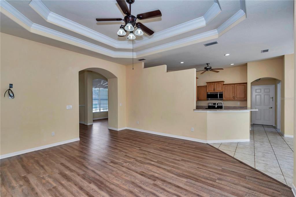 57 Chrysanthemum Drive Ormond Beach, FL 32174 - Photo 10 of 35 a view of a kitchen with a sink and stainless steel appliances