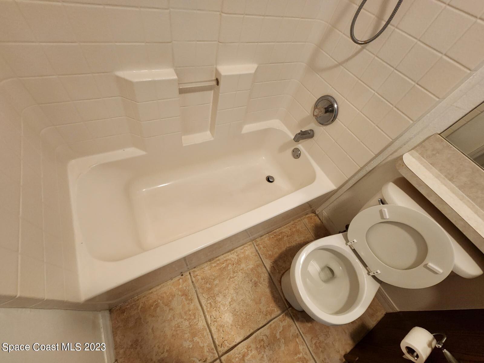 2004 Gloria Circle Palm Bay, FL 32905 - Photo 37 of 54 a bathroom with a sink a toilet and shower