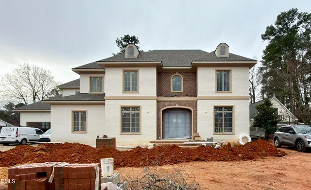 a aerial view of a house