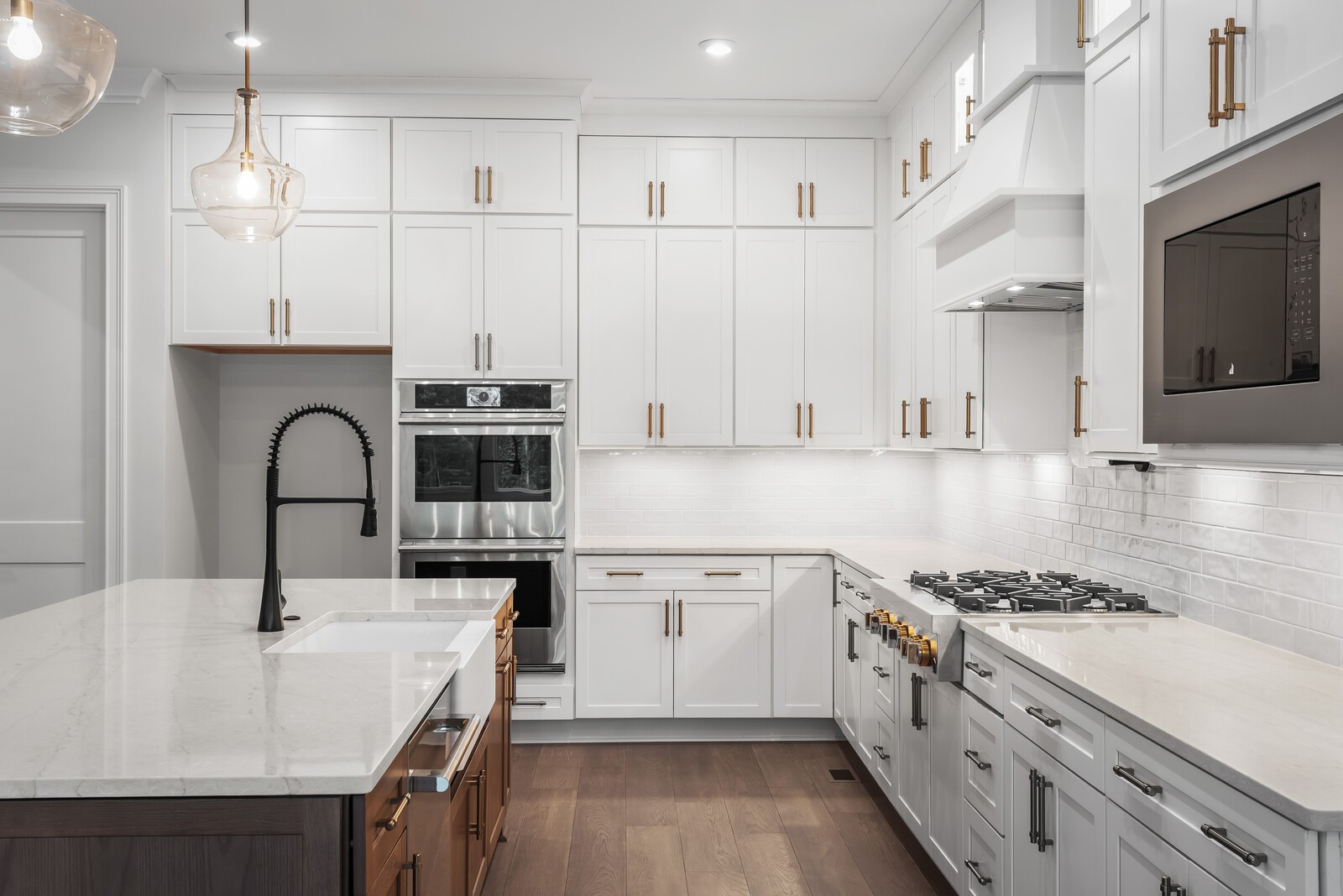 0 Bethesda-Arno Road Thompson's Station, TN 37179 - Photo 26 of 78 a kitchen with kitchen island granite countertop a sink stainless steel appliances and white cabinets