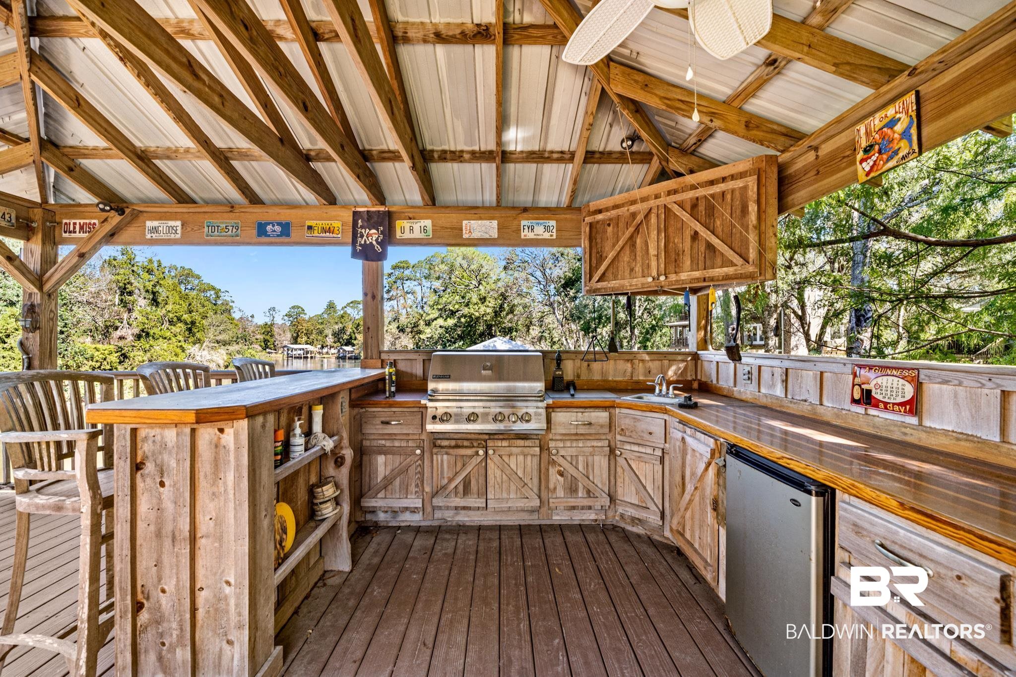 17375 River Road Summerdale, AL 36580 - Photo 37 of 47 Grilling area with custom built ins