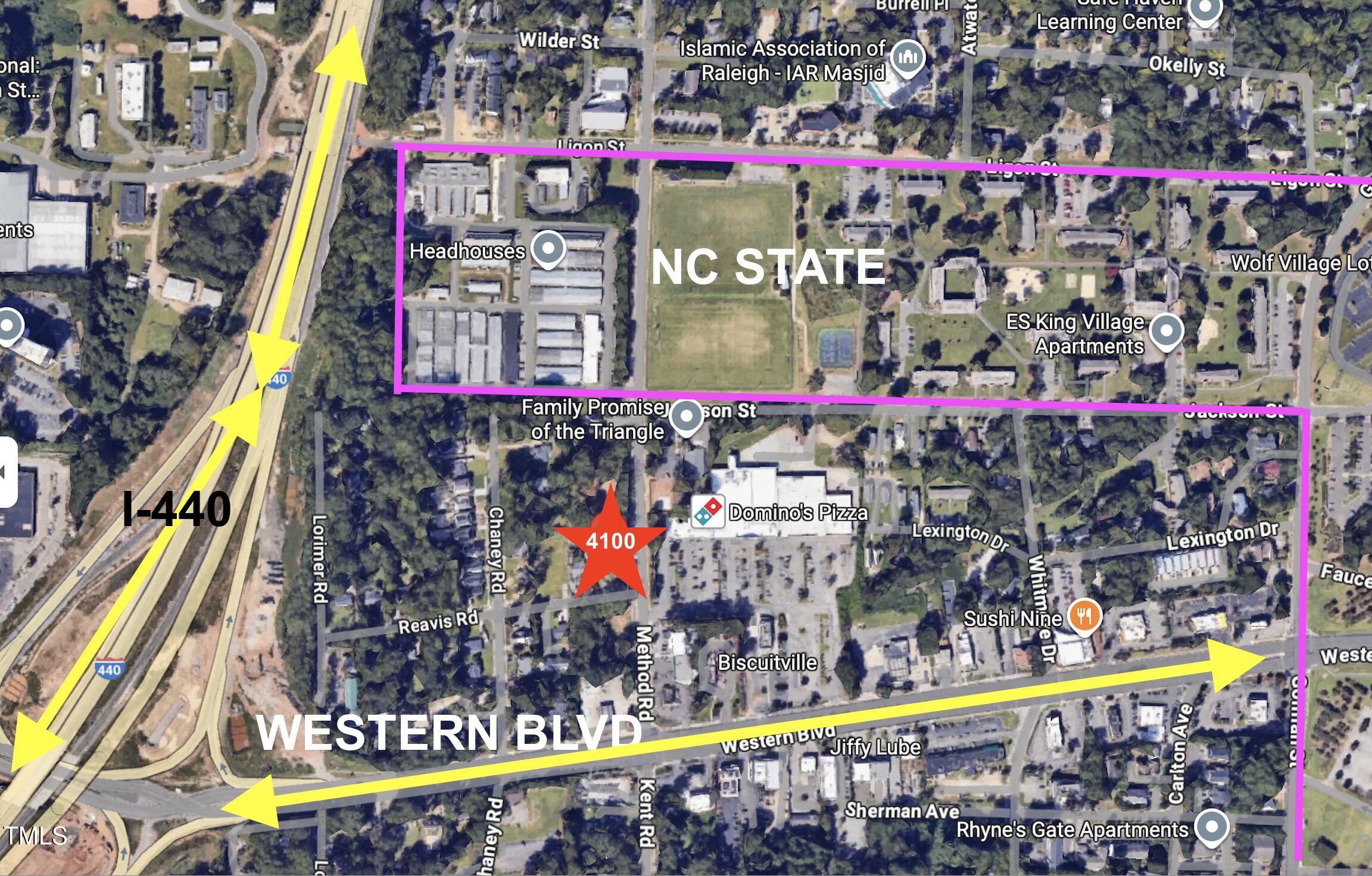 4100 Reavis Road Raleigh, NC 27606 - Photo 2 of 5 Area Map