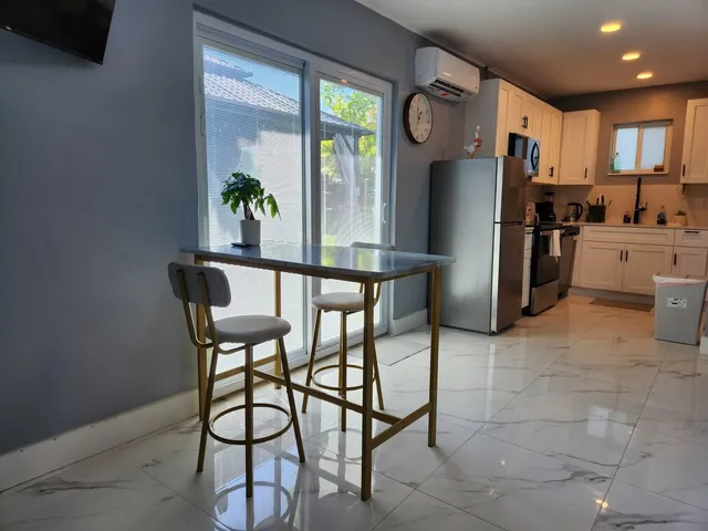 a view of an outdoor space with chairs