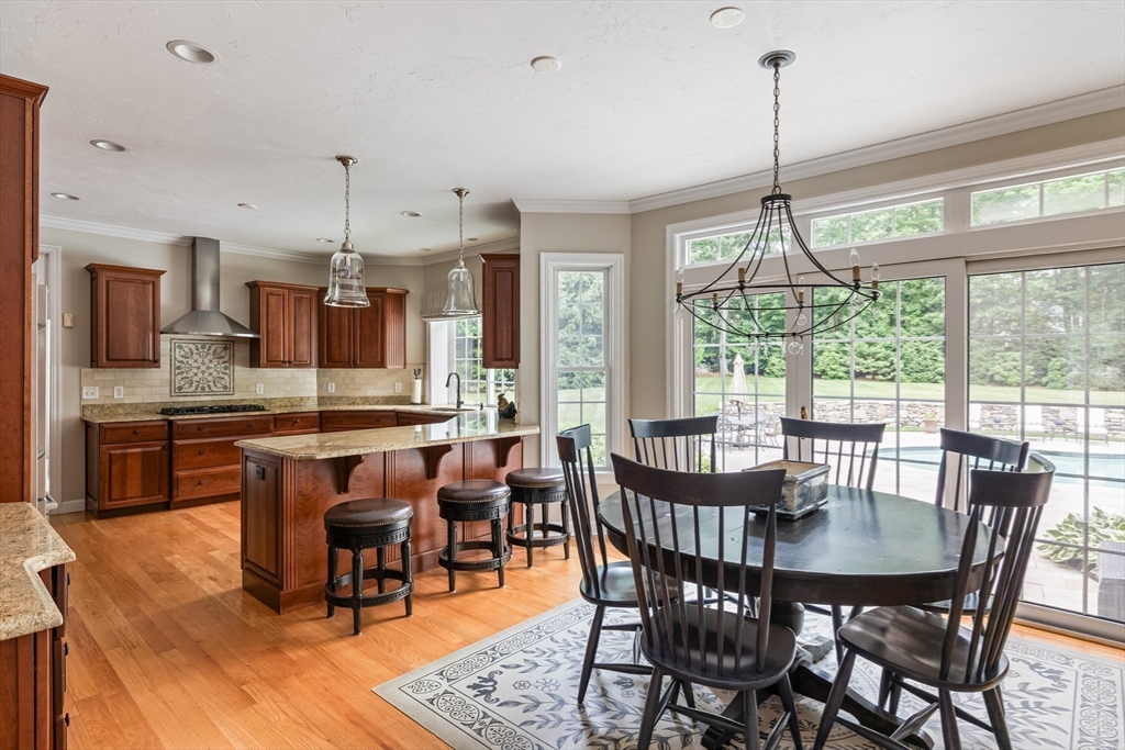 3 Bowker Road Hopkinton, MA 01748 - Photo 12 of 40 a view of a dining room with furniture window and outside view