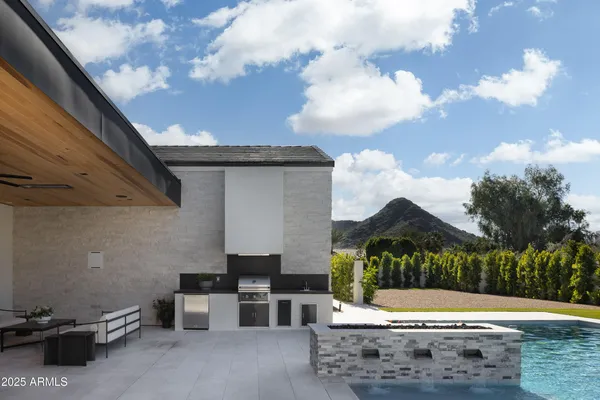 a view of outdoor space with seating area