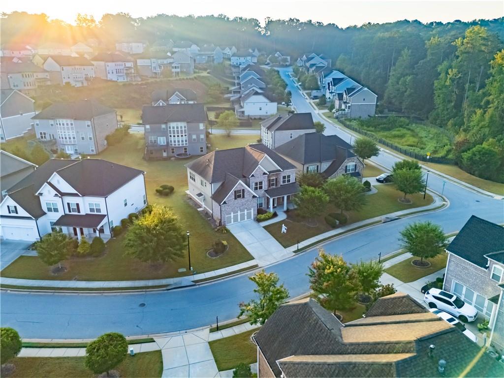 2770 Longacre Park Way Lawrenceville, GA 30044 - Photo 47 of 52 an aerial view of residential houses with outdoor space