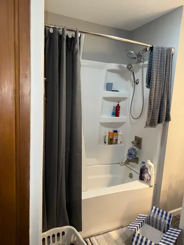 a front view of a house with garage