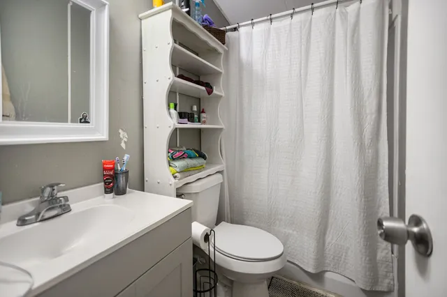 a bed room with a bed and a bed