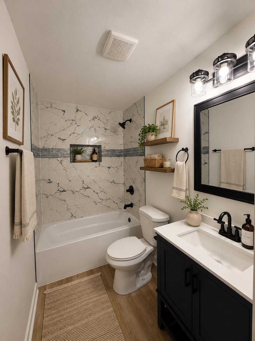 408 Cherry Hill Road Dyer, IN 46311 - Photo 6 of 31 a bathroom with a sink a toilet and shower