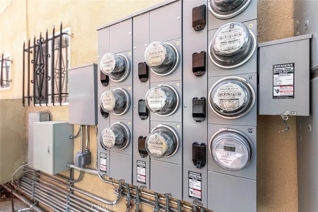 a table and chairs in a patio