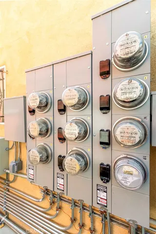 a room with gym equipment and next to a window