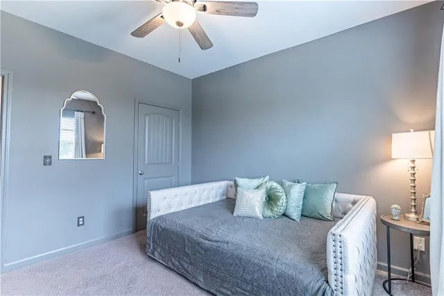 a view of a hallway view with staircase