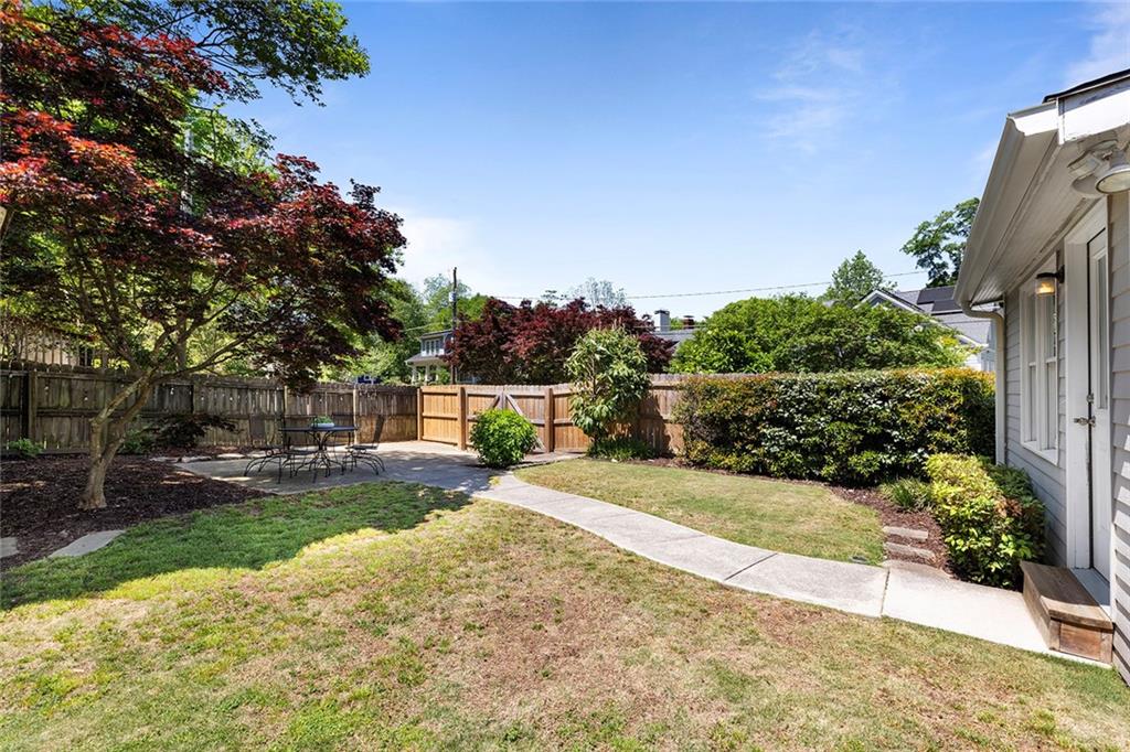 320 Ferguson Street Northeast Atlanta, GA 30307 - Photo 26 of 28 a view of backyard with green space