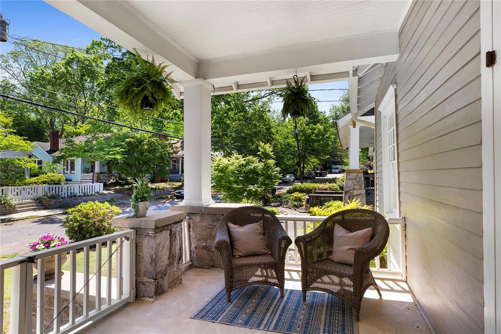 320 Ferguson Street Northeast Atlanta, GA 30307 - Photo 4 of 28 a view of an outdoor sitting area with furniture and garden