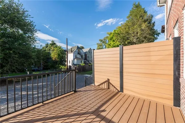 a view of a roof deck