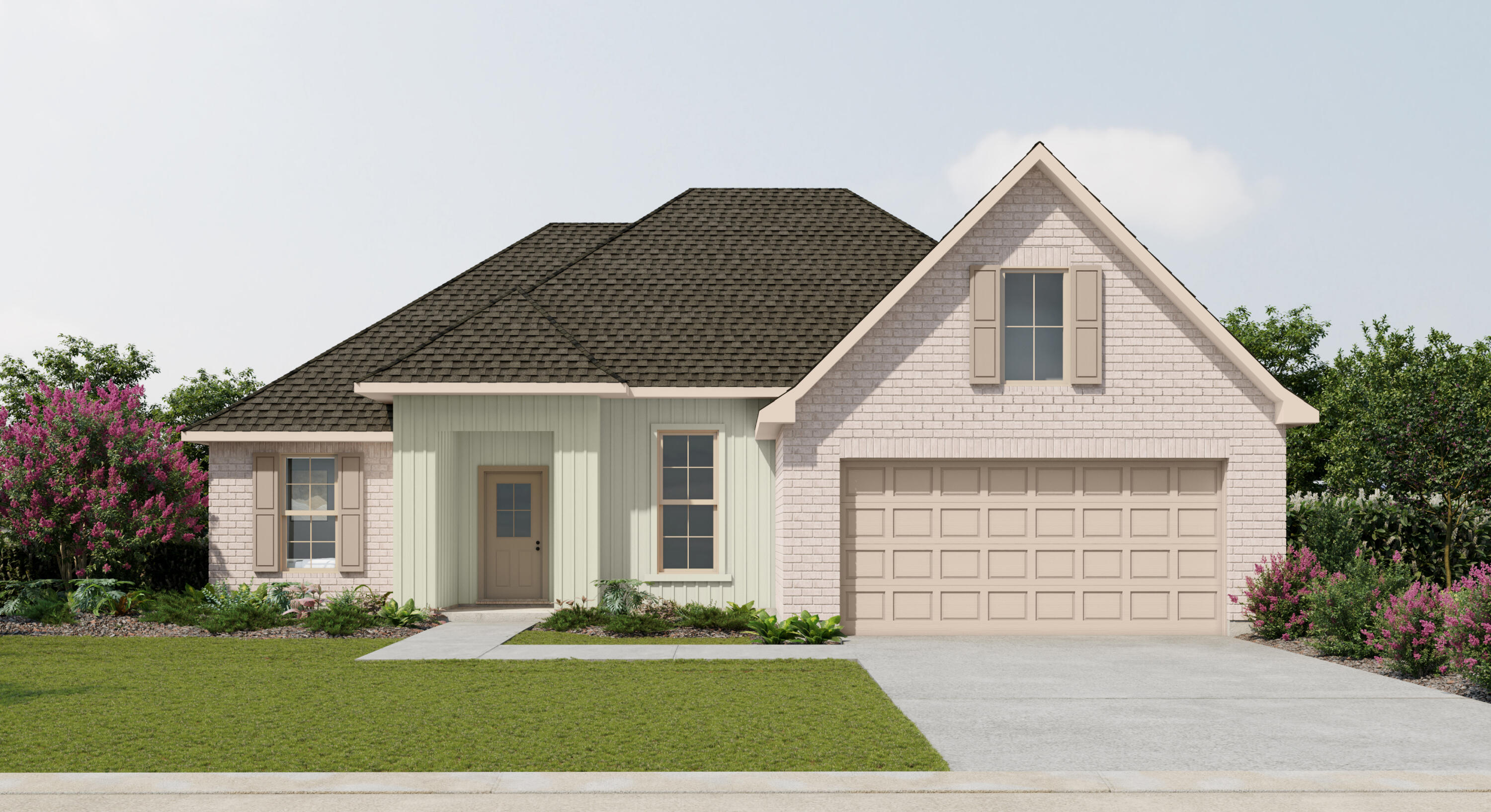 252 East Tweet Street Freeport, FL 32439 - Photo 2 of 3 a front view of a house with a yard and garage