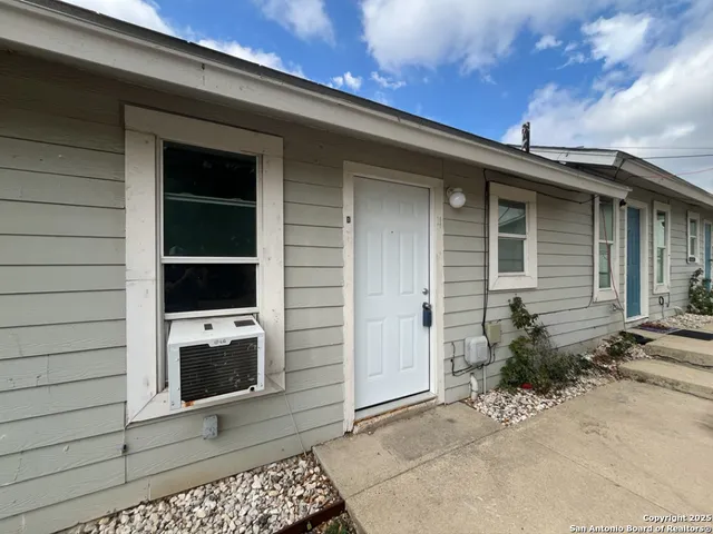 a view of a entryway door of the house