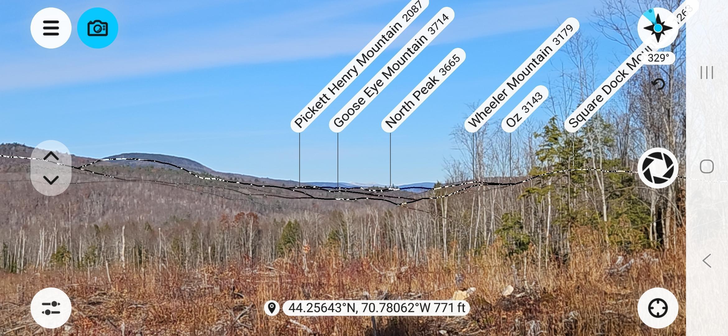 Lot 137.25 French Hill Road Bethel, ME 04217 - Photo 6 of 20 13 acre lot_PeakFinder2