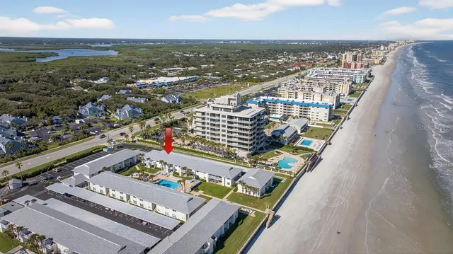 a view of a city from a balcony