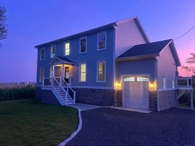 a front view of a house