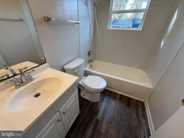 a bathroom with a sink a toilet and a bathtub