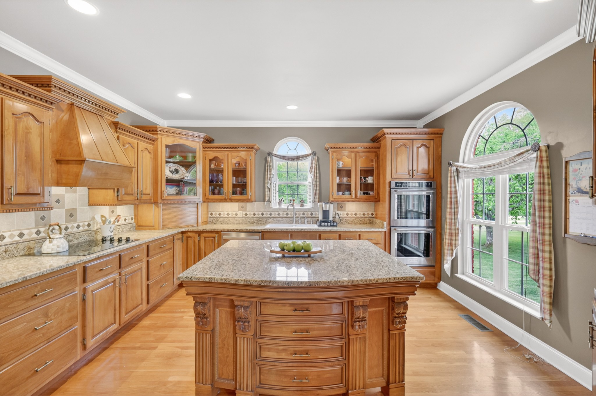 2015 Spry Road Bradyville, TN 37026 - Photo 18 of 77 a kitchen with stainless steel appliances granite countertop a stove a sink and a refrigerator