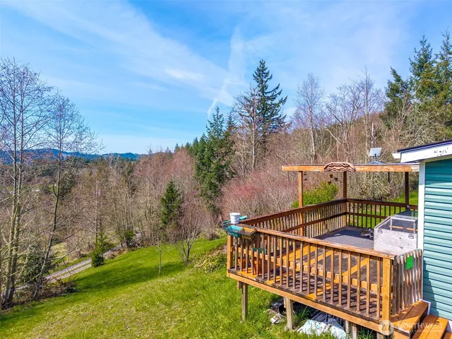 a view of a yard with an outdoor space