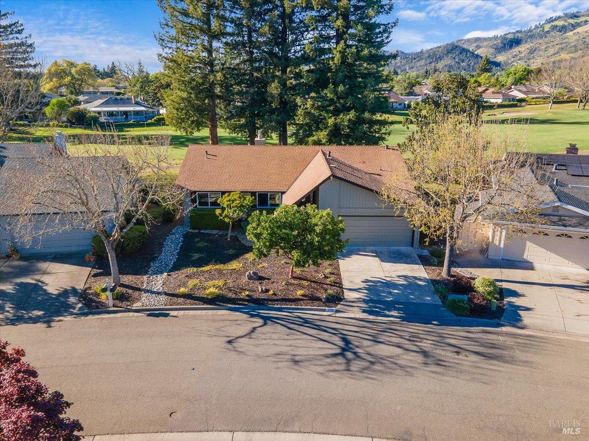 411 Twin Lakes Circle Santa Rosa, CA 95409 - Photo 38 of 41 front view of a house with yard and staircase