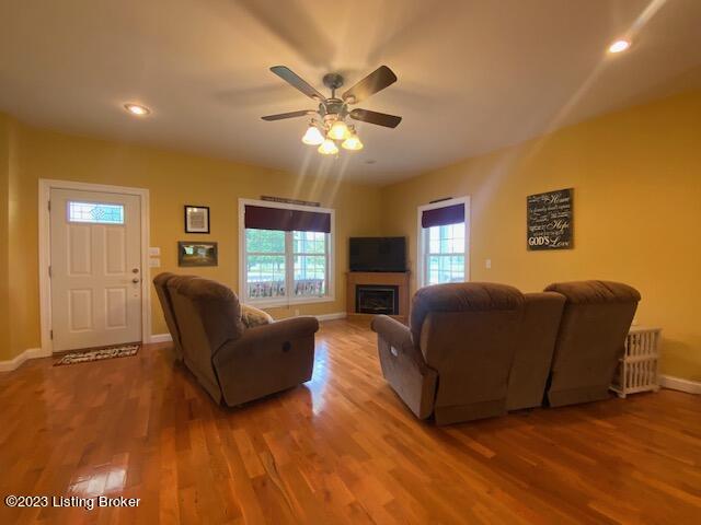1980 Valley Hill Road Springfield, KY 40069 - Photo 5 of 55 Living Room with freestanding propane fireplace