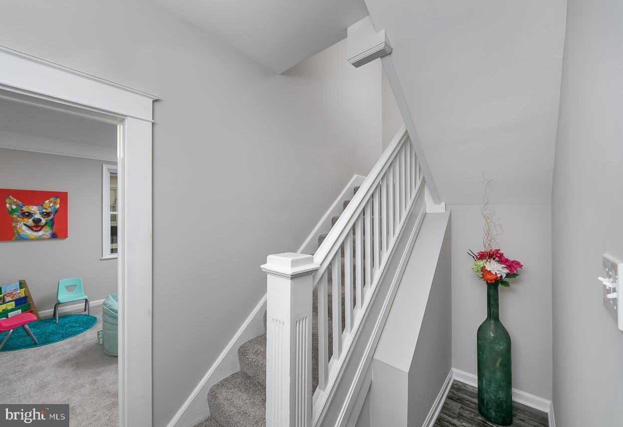 210 West Maple Road Linthicum Heights, MD 21090 - Photo 14 of 46 Stately Restored Staircase to Upper Level.