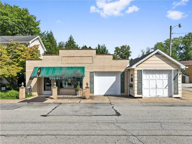 a front view of a house
