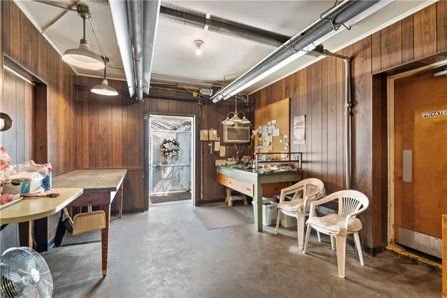 a room with storage and utility